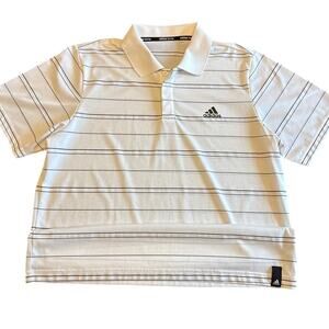 Adidas Mens Climalite Performance Tennis Polo Collard Short Sleeve Shirt L